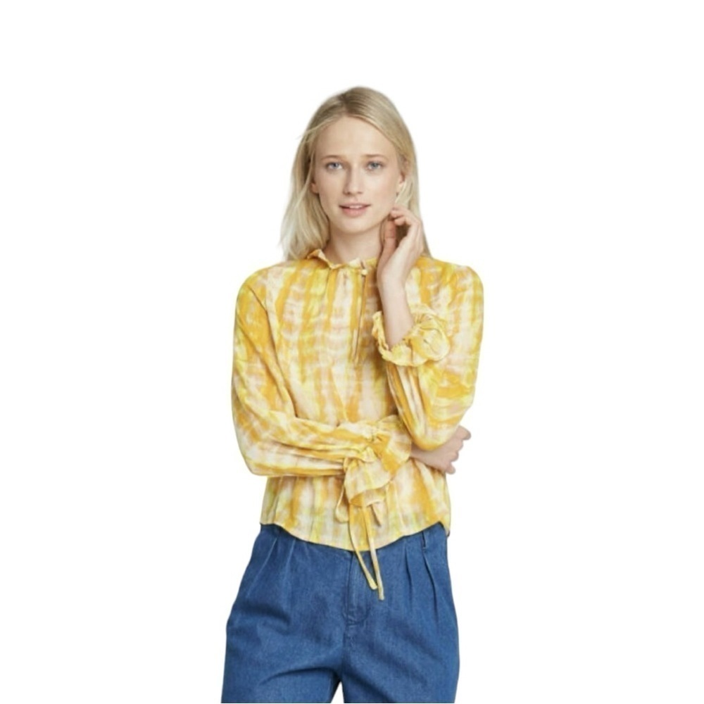 Who What Wear Blouse Yellow XL